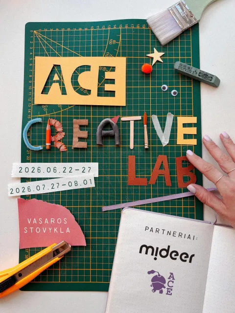 ACE Creative Lab - vasaros stovykla kartu su @mideer.baltics ! 🎨 Ar…