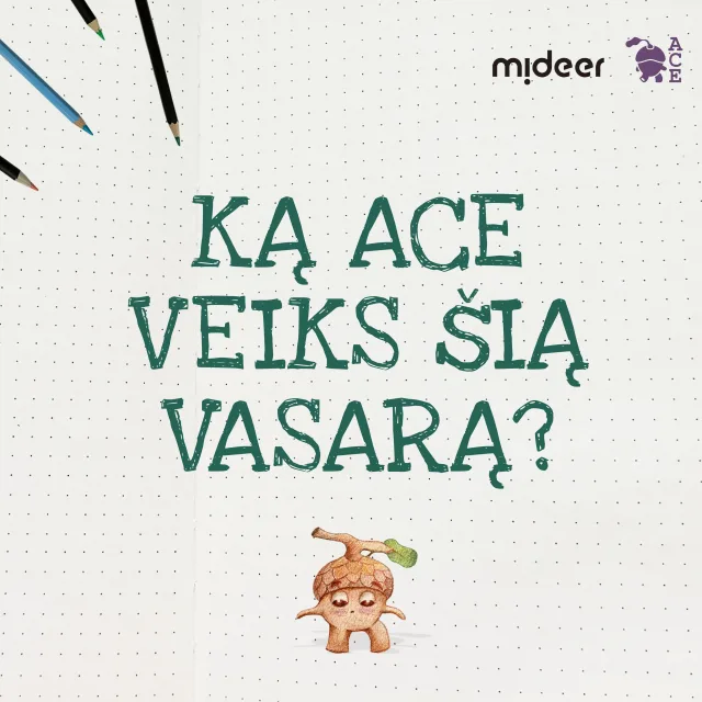 Registruokis į ACE vasaros kūrybinę stovyklą, sužinok kaip gimė ACE knygos ir…