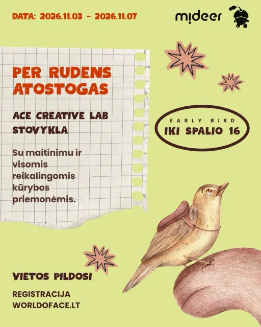 Vietos pildosi⚡️ 📌 Mūsų antroji stovykla jau šį rudenį, per vaikų atostogas!…